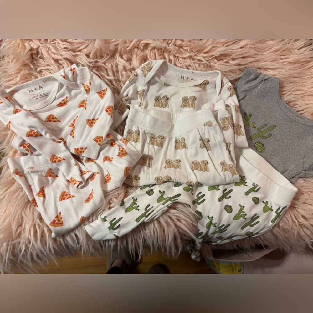 Cute Baby Onesies Set with Fun Prints